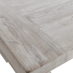 Remington Large Extension Recycled Wood Dining Table - White - Our Boat House