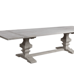 Remington Large Extension Recycled Wood Dining Table - White - Our Boat House