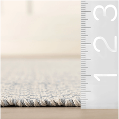 Riviera Handwoven Indoor/Outdoor Rug - Swedish Blue - Our Boat House