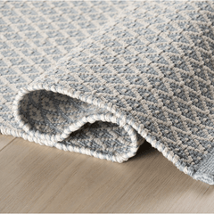 Riviera Handwoven Indoor/Outdoor Rug - Swedish Blue - Our Boat House