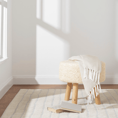 Roark Ivory Hand Tufted Wool Rug - Our Boat House
