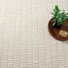 Roark Ivory Hand Tufted Wool Rug - Our Boat House