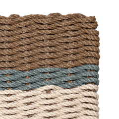 Rope Doormat - Bay Coastal Stripe - Our Boat House