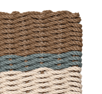 Rope Doormat - Bay Coastal Stripe - Our Boat House