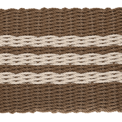 Rope Doormat - Beige & Palomino Farmhouse Stripe - Our Boat House