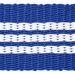 Rope Doormat - Blue & White Farmhouse Stripe - Our Boat House