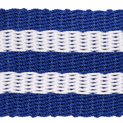 Rope Doormat - Blue & White Shoreline Stripe - Our Boat House
