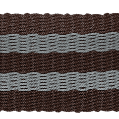 Rope Doormat - Brown & Bluestone Shoreline Stripe - Our Boat House