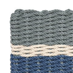 Rope Doormat - Chatham Coastal Stripe - Our Boat House