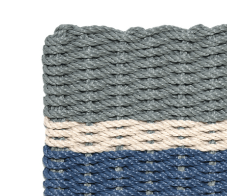 Rope Doormat - Chatham Coastal Stripe - Our Boat House