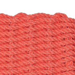 Rope Doormat - Coral Solid - Our Boat House