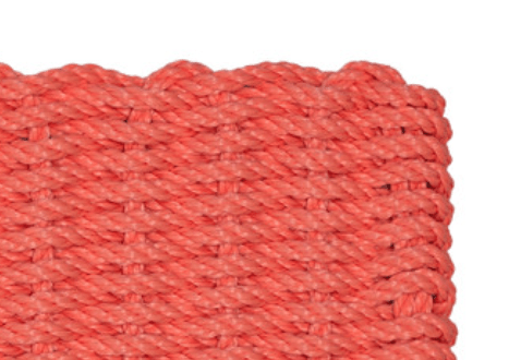 Rope Doormat - Coral Solid - Our Boat House