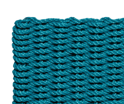 Rope Doormat - Teal Solid - Our Boat House