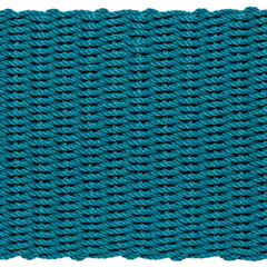 Rope Doormat - Teal Solid - Our Boat House