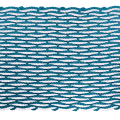 Rope Doormat - Teal & White Wave - Our Boat House