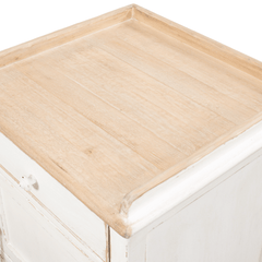 Rosalee Vintage Coastal Night Stand Two Tone Finish - Left Hinge - Our Boat House