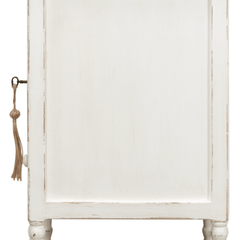 Rosalee Vintage Coastal Side Table - Left Hinge - Our Boat House