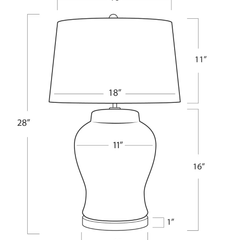 Royal Ceramic Table Lamp - Our Boat House