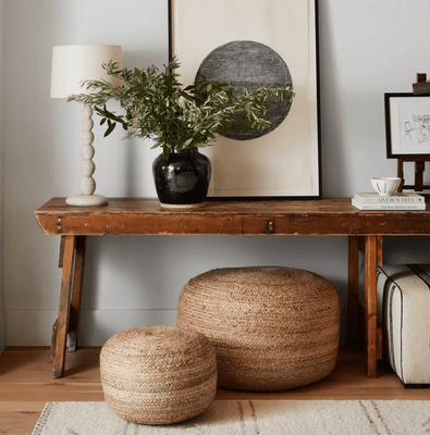 Sabal Jute Extra Large Pouf - Our Boat House