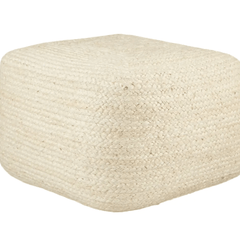 Sabal Jute Square Pouf - Our Boat House