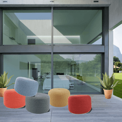 Sabal Solar Indoor/Outdoor Pouf - Multiple Colors - Our Boat House