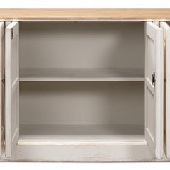 Saint Maarten Whitewash Six - Door Sideboard - Our Boat House
