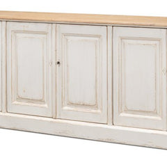 Saint Maarten Whitewash Six - Door Sideboard - Our Boat House
