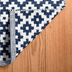 Samode Indoor/Outdoor Rug - Navy - Our Boat House