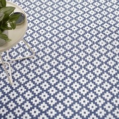 Samode Indoor/Outdoor Rug - Navy - Our Boat House
