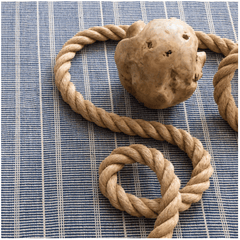 Samson Navy Handwoven Indoor/Outdoor Rug - Our Boat House