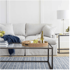Samson Navy Handwoven Indoor/Outdoor Rug - Our Boat House