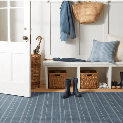 Samson Navy Machine Washable Rug - Our Boat House