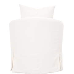 Santa Monica Slipcovered Swivel Chair - Our Boat House