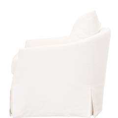Santa Monica Slipcovered Swivel Chair - Our Boat House