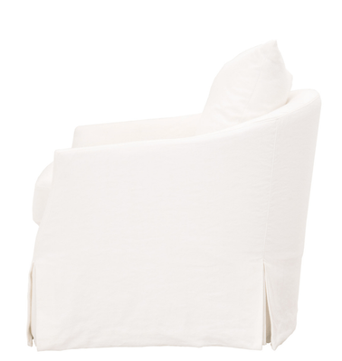 Santa Monica Slipcovered Swivel Chair - Our Boat House
