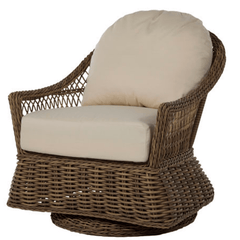 Sarasota Outdoor Wicker Swivel Glider - Raffia - Our Boat House