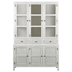Saratoga Colonial - Style Hutch In White Wash - Our Boat House