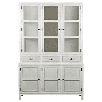 Saratoga Colonial - Style Hutch In White Wash - Our Boat House
