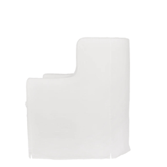 Sardinia Slipcovered Swivel 40in Tall Wing Chair - Our Boat House