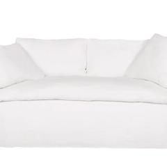 Sardinia Studio Slipcovered 72in Curved Sofa - Our Boat House