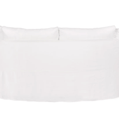 Sardinia Studio Slipcovered 72in Curved Sofa - Our Boat House