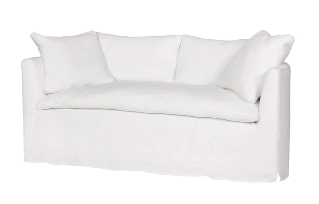 Sardinia Studio Slipcovered 72in Curved Sofa - Our Boat House