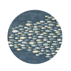 School of Fish Wool Rug - Our Boat House