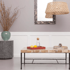 Sea Folly Woven Abaca Chandelier - Our Boat House