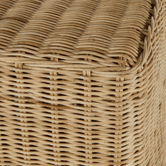 Seaside Woven Skirted Console Table - Our Boat House