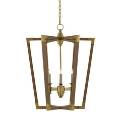 Sebastian Chestnut Lantern Chandelier - Two Sizes - Our Boat House