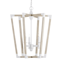Sebastian Sandstone Lantern Chandelier - Two Sizes - Our Boat House