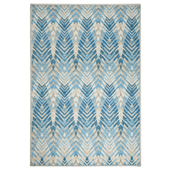 Seneca Blue Machine Washable Rug - Our Boat House