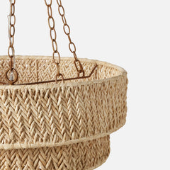 Serafina Raffia Chandelier - Our Boat House