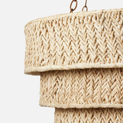Serafina Raffia Chandelier - Our Boat House